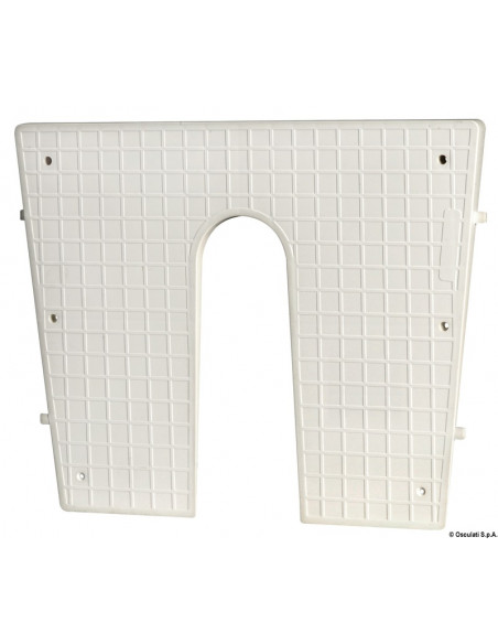 Piastra proteggi poppa in plastica zigrinata