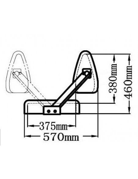 Sedile Reverso con schienale ruotante