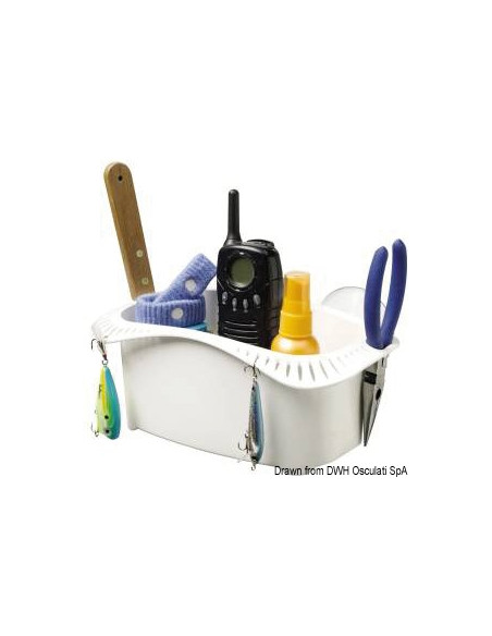 Vano portaoggetti in plastica bianca