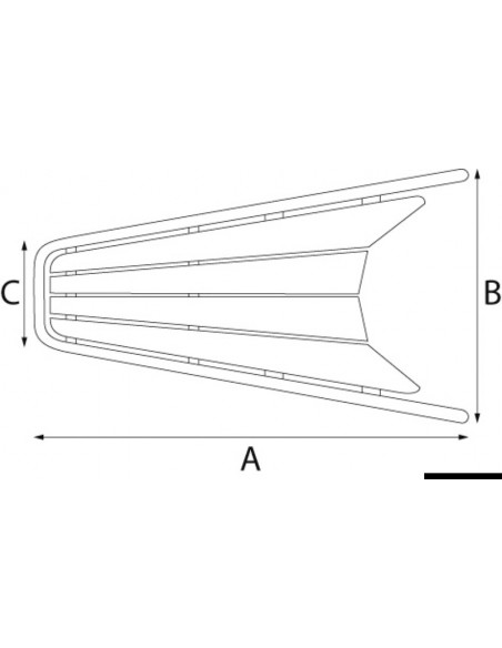Delfiniera con musone a ribalta per ancore