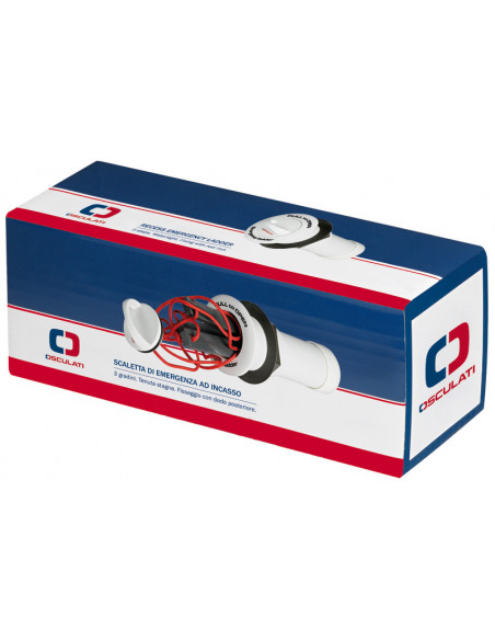 Scaletta di emergenza ad incasso a 3 gradini