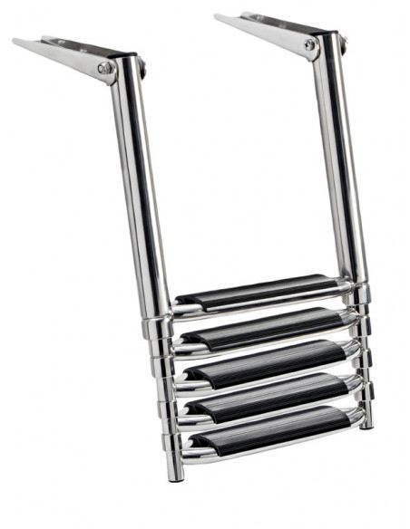 Scaletta telescopica per plancetta con gradini larghi