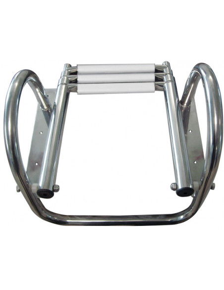 Scaletta telescopica da plancetta con maniglioni