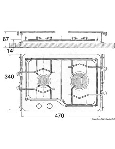 Piano cottura a gas TECHIMPEX