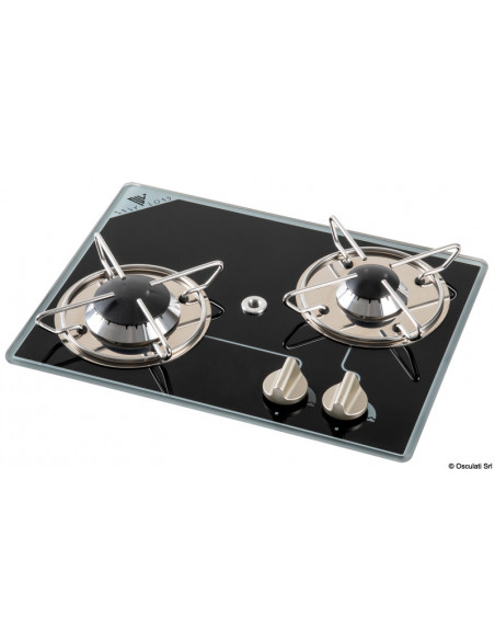 Piano a gas in vetro cristallo