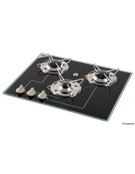 Piano a gas in vetro cristallo