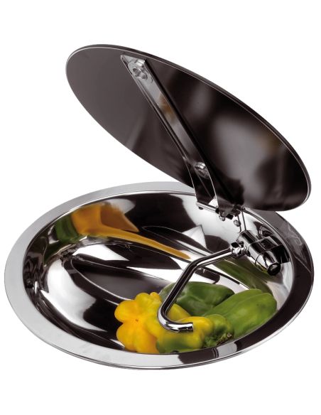 Lavello con coperchio vetro fumè