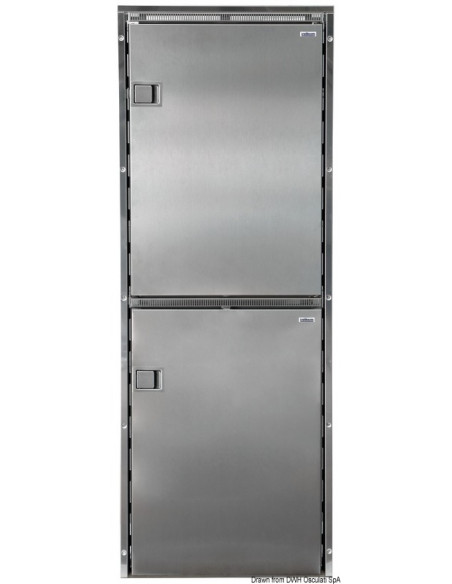 Frigorifero ISOTHERM frontale Inox - scomparto doppio