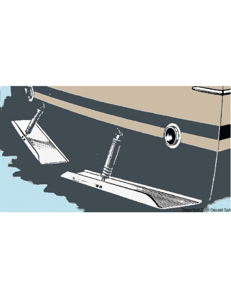 Coppia flap serie Standard con profondità di 230 mm