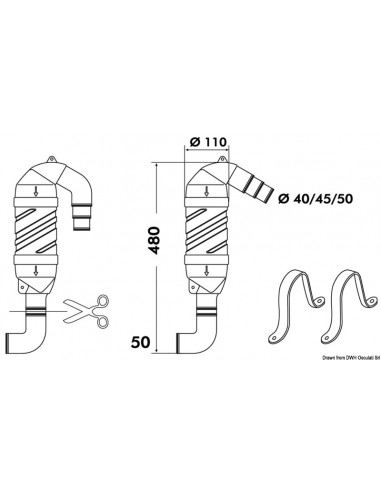 Sifone antiriflusso di scarico