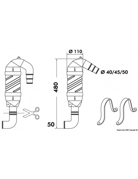 Sifone antiriflusso di scarico