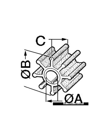 Girante per motore fuoribordo MERCURY/MARINER