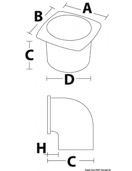 Presa d'aria con collare