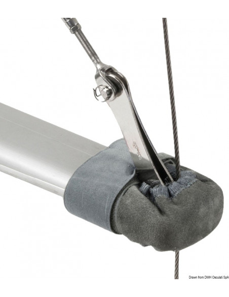 Copricrocette in pelle naturale