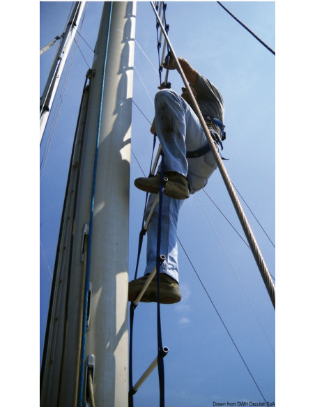 Scala antitorsione per risalita albero