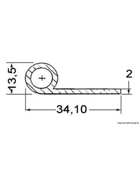 Profilo di finitura in EPDM