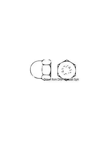 Dadi ciechi a calotta UNI 5721 DIN 1587