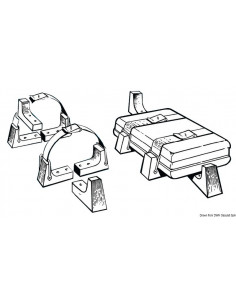 Kit per il fissaggio delle zattere in contenitore rigido