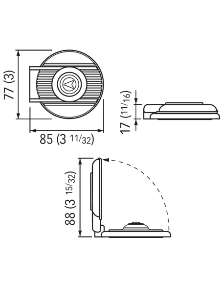 PULSANTE A PIEDE BIANCO