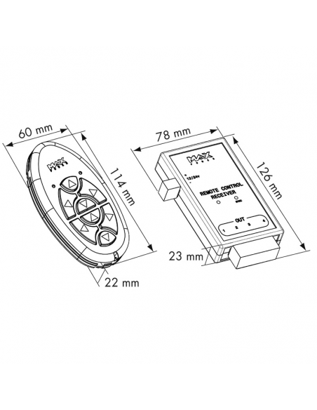RADIOCOMANDO + RICEVITORE MAX POWER