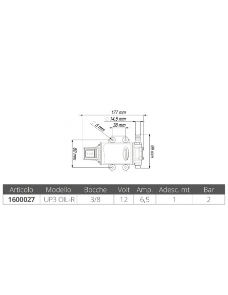 POMPA INGRANAGGI UP3 OIL-R