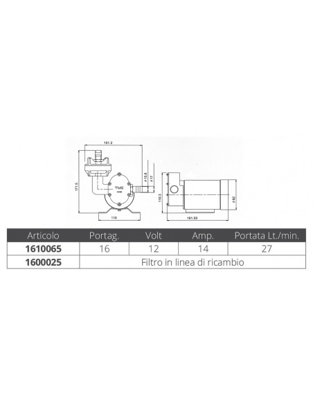 POMPA ESTRAZIONE OLIO 12V