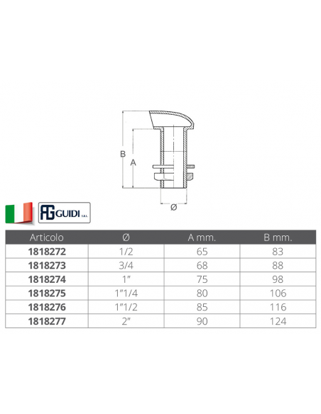 OMBRINALE IN OTTONE CROMATO