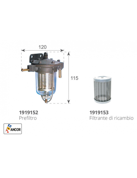 FILTRO DECANTATORE GASOLIO PFG11