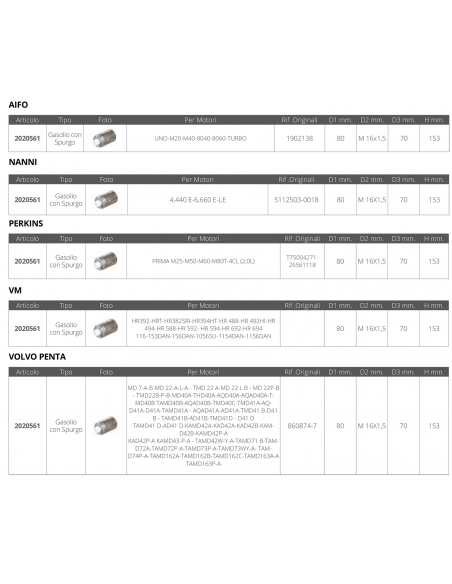 FILTRO GASOLIO MULTIMARCA CON SPURGO