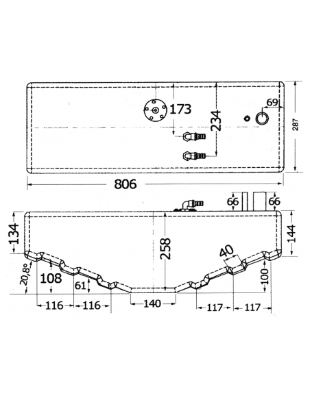 SERBATOIO CARBURANTE LT.40