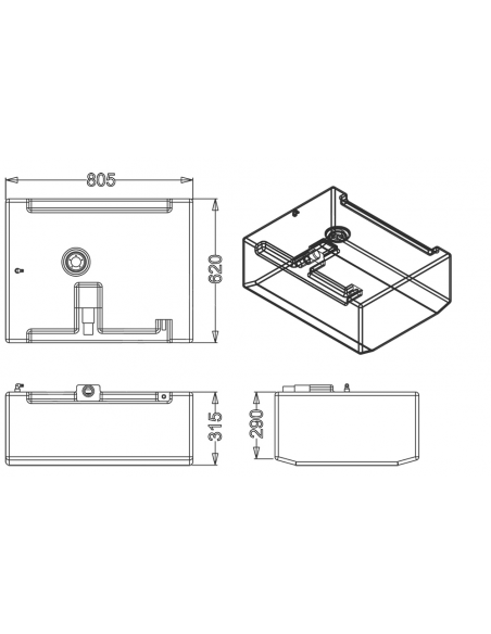 SERBATOIO CARBURANTE LT.140