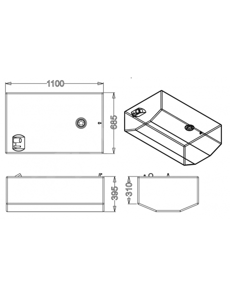 SERBATOIO CARBURANTE LT.270
