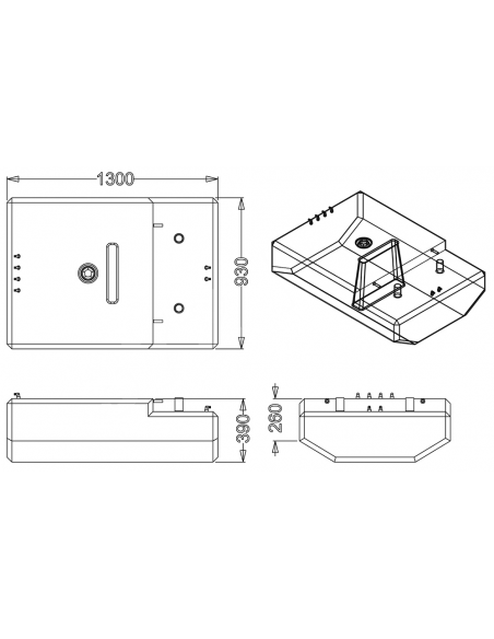 SERBATOIO CARBURANTE LT.372