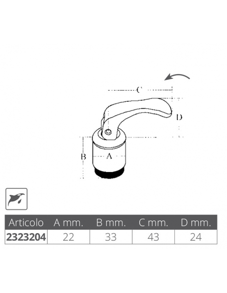 TAPPO ESPANSIONE REGOLABILE Ø MM.22