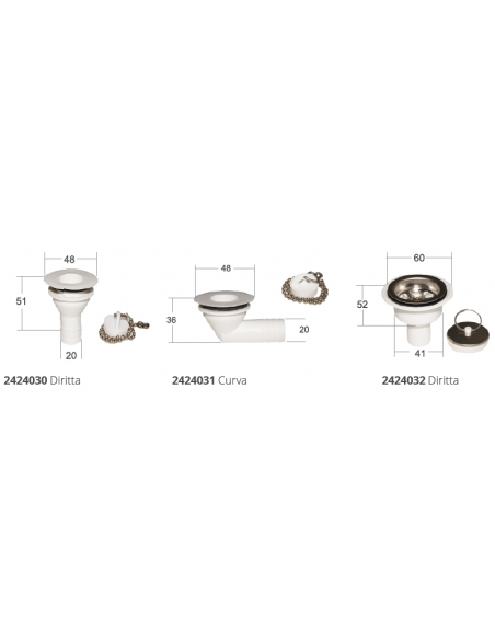 PILETTA NYLON DRITTA MM.20