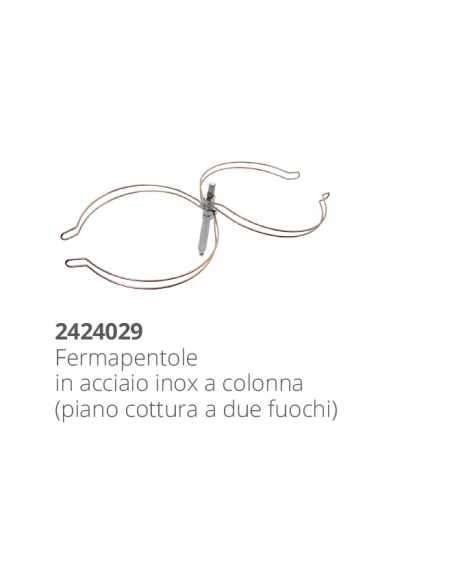 PIANO COTTURA INOX A 2 FUOCHI