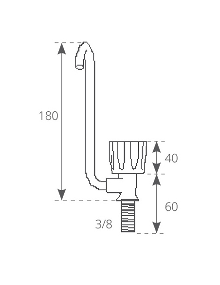 RUBINETTO IN OTTONE CROMATO