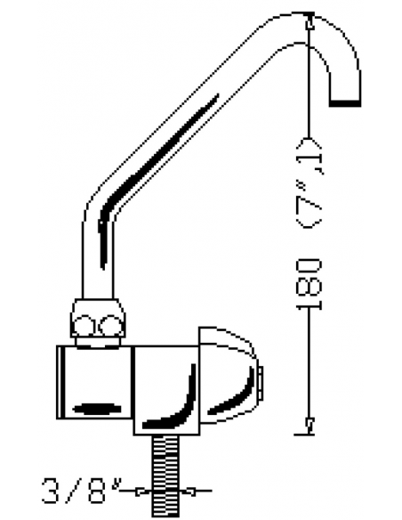 RUBINETTO IN OTTONE CROMATO