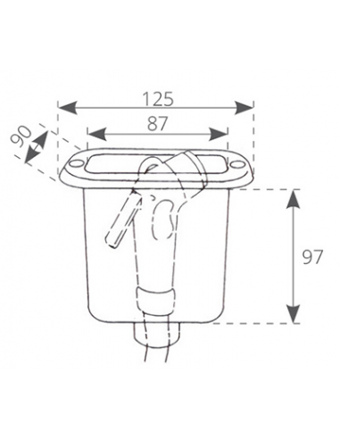 CONTENITORE PORTA DOCCIA IN PVC