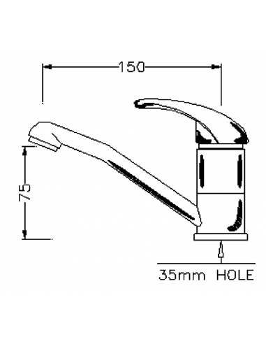 RUBINETTO MISCELATORE LAVABO CANNA CORTA