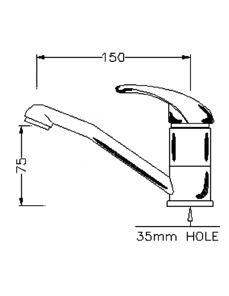 RUBINETTO MISCELATORE LAVABO CANNA CORTA