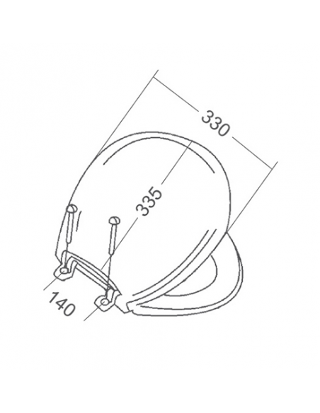 TAPPO IN PLASTICA PER WC