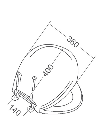TAPPO IN PLASTICA PER WC