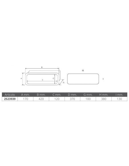 TASCA PORTAOGGETTI MM.420X170X100P TASCA PORTAOGGETTI MM.420X170X100P