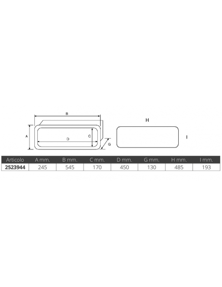 TASCA PORTAOGGETTI MM.545X245X130P TASCA PORTAOGGETTI MM.545X245X130P