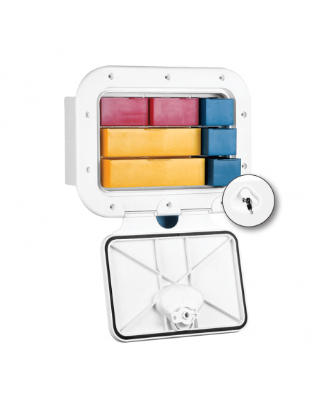 CASSETTIERA CON SERRATURA MM. 375X275X160P CASSETTIERA CON SERRATURA MM. 375X275X160P