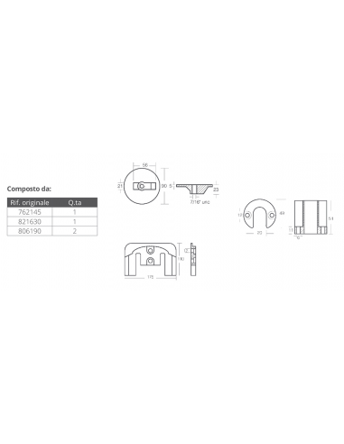 KIT ANODI PER MERCRUISER BRAVO II-III