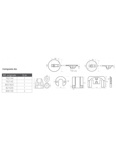 KIT ANODI PER MERCRUISER BRAVO III