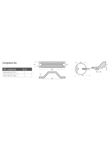 KIT ANODI PER YAMAHA 150-200 HP