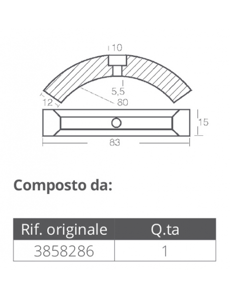 KIT ANODI PER VOLVO ELICA 3 PALE